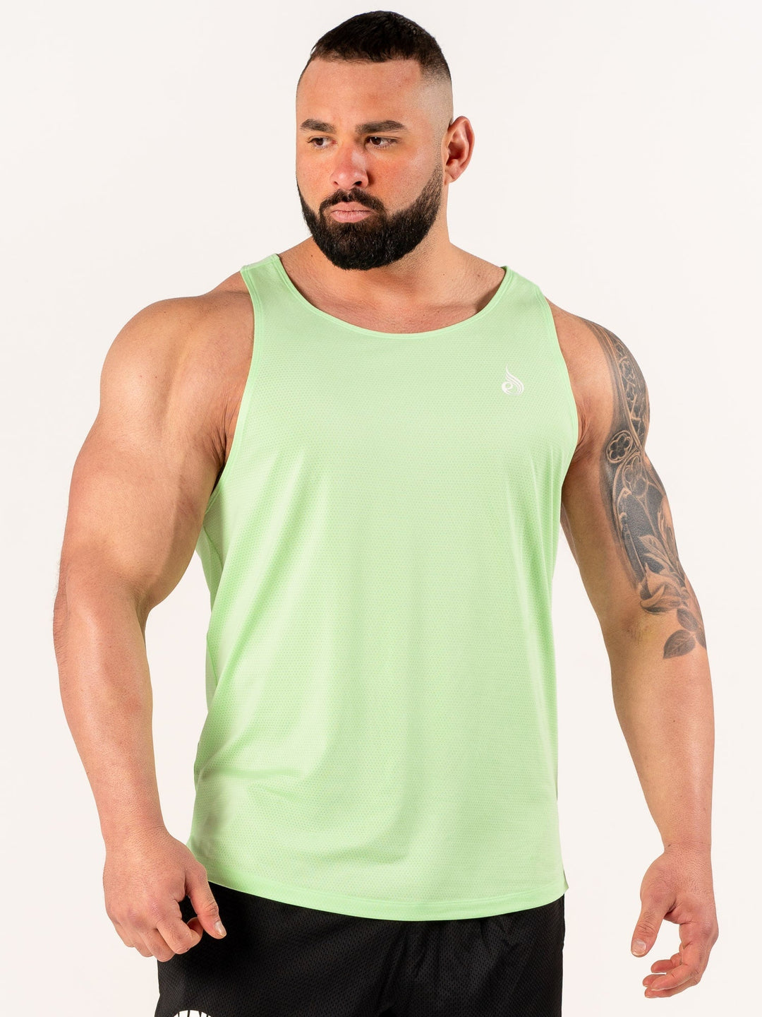 Flex Active Tank - Lime Marl Clothing Ryderwear 