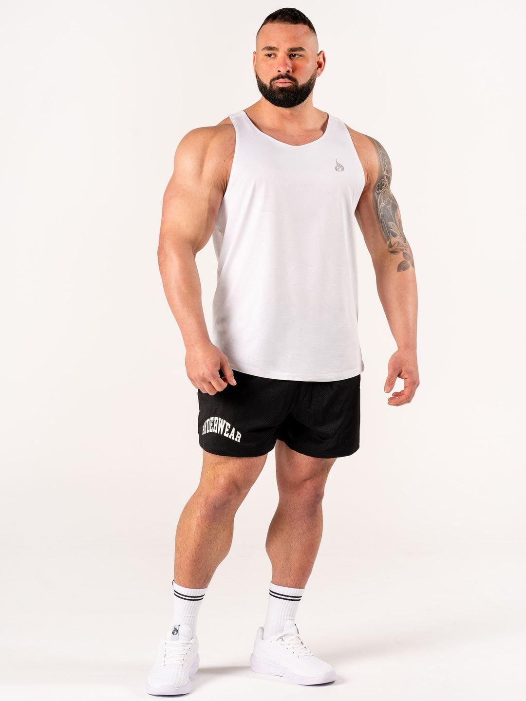 Flex Active Tank - White Clothing Ryderwear 