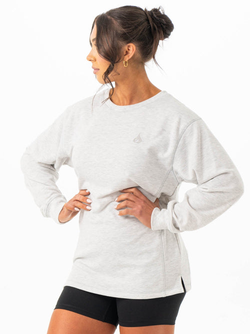 Force Crew Neck Chalk Grey Marl