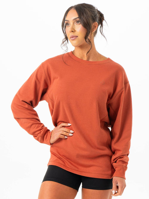 Force Crew Neck Terracotta