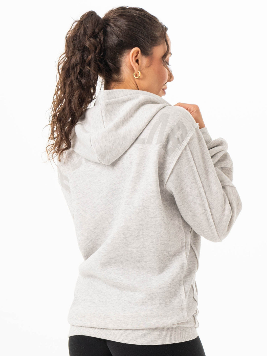 Force Hoodie - Chalk Grey Marl Clothing Ryderwear 