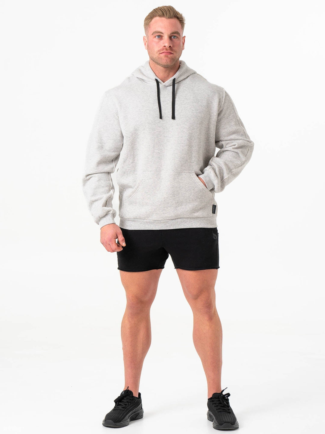 Force Hoodie - Chalk Grey Marl Clothing Ryderwear 