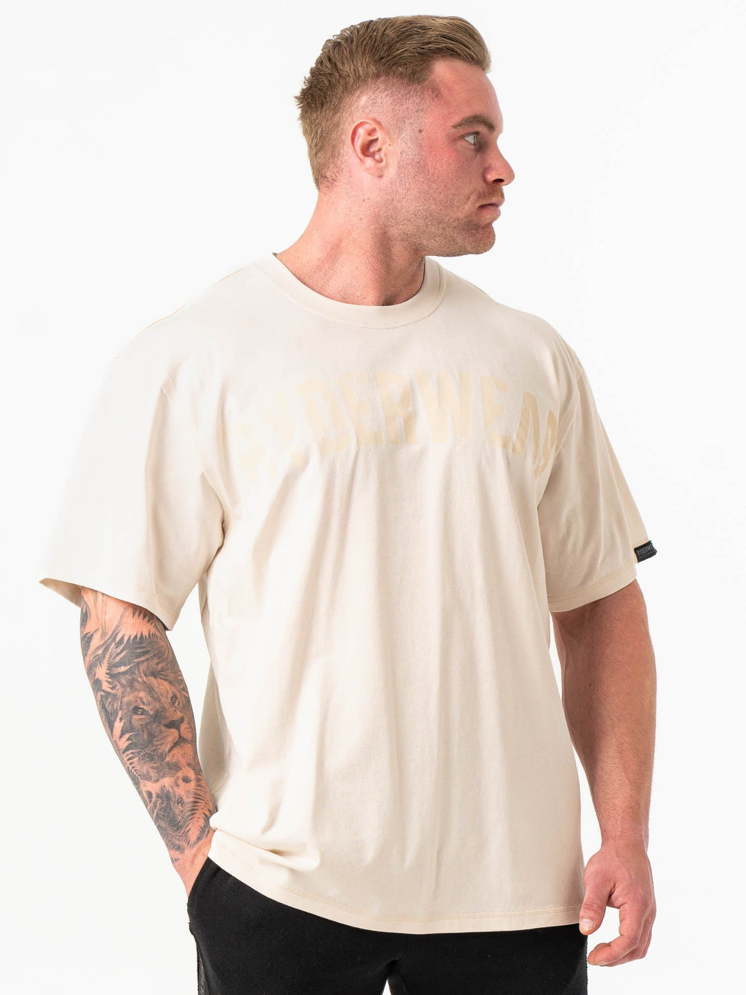 Force Oversized T-Shirt - Bone Clothing Ryderwear 