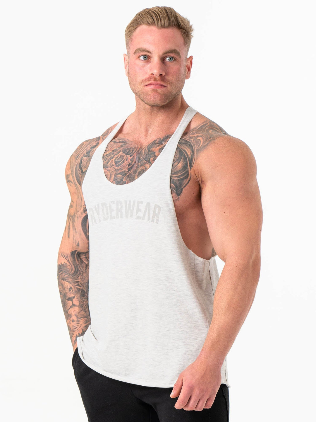 Force Stringer - Chalk Grey Marl Clothing Ryderwear 