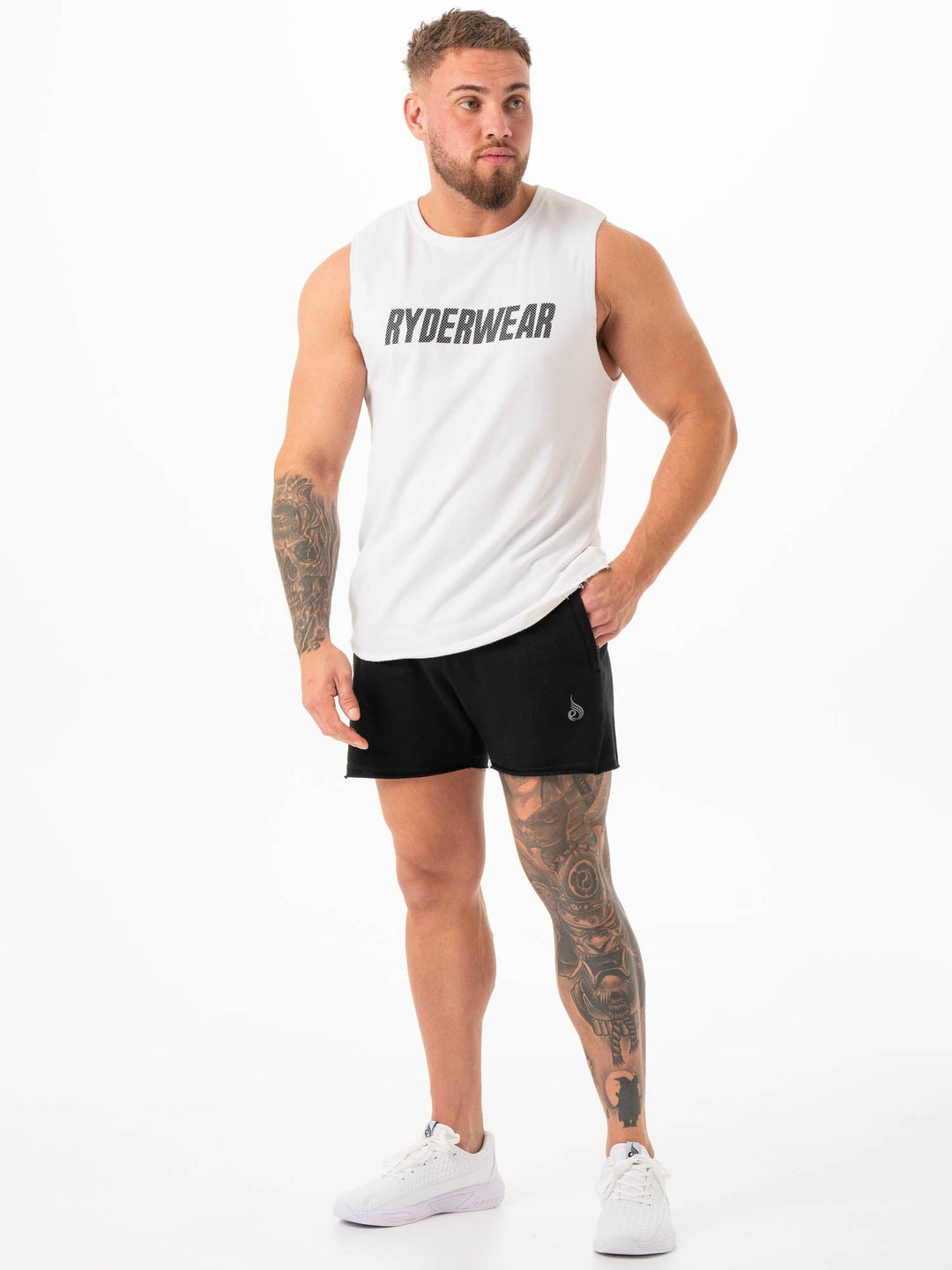 Iron 5" Track Shorts - Black Clothing Ryderwear 