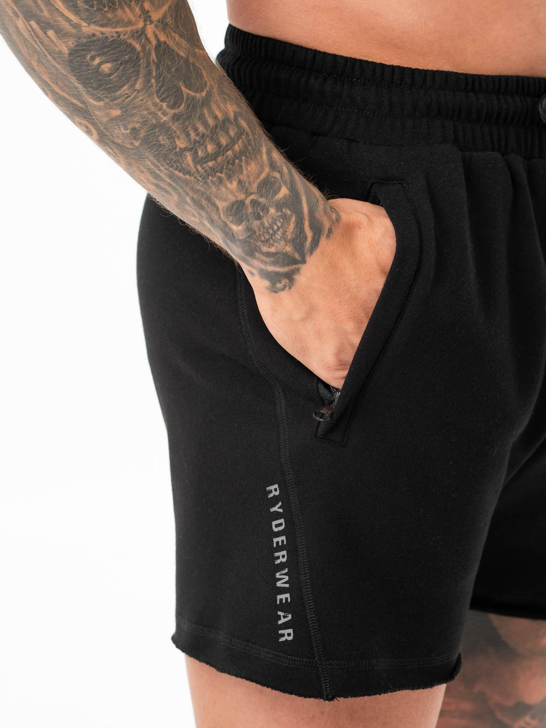 Iron 5" Track Shorts - Black Clothing Ryderwear 