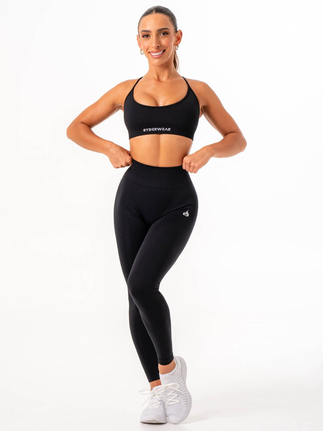 Lift 2.0 BBL Seamless Leggings - Black Clothing Ryderwear 