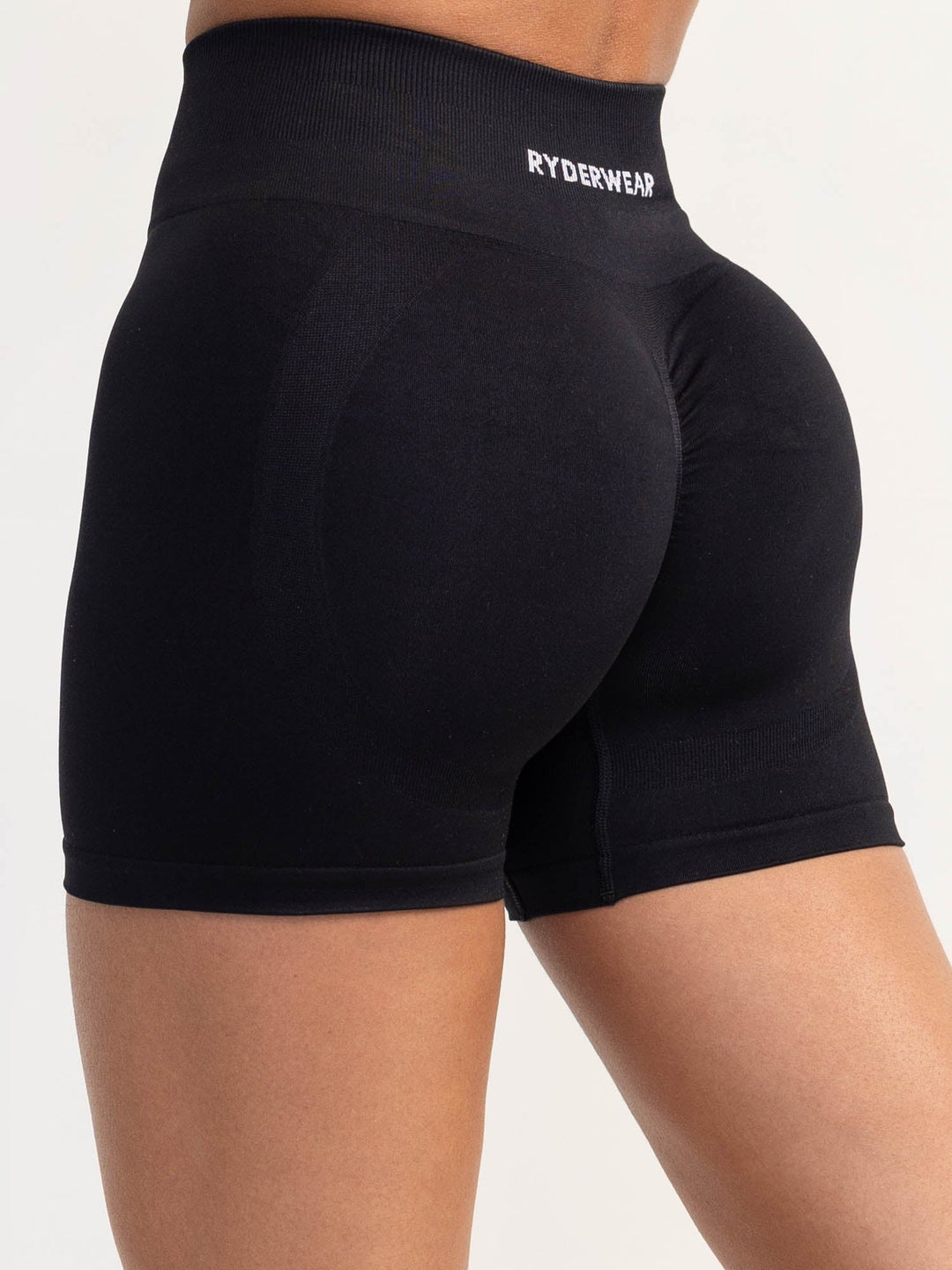 Lift 2.0 BBL Seamless Shorts - Black Clothing Ryderwear 