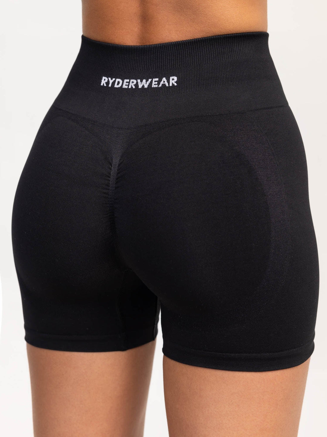 Lift 2.0 BBL Seamless Shorts - Black Clothing Ryderwear 