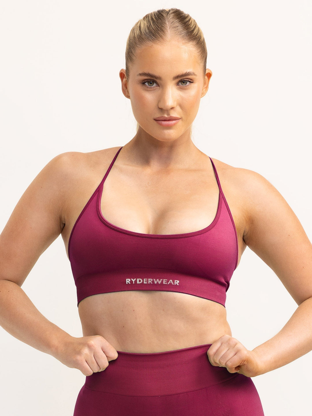 Lift 2.0 Seamless Sports Bra - Berry Clothing Ryderwear 