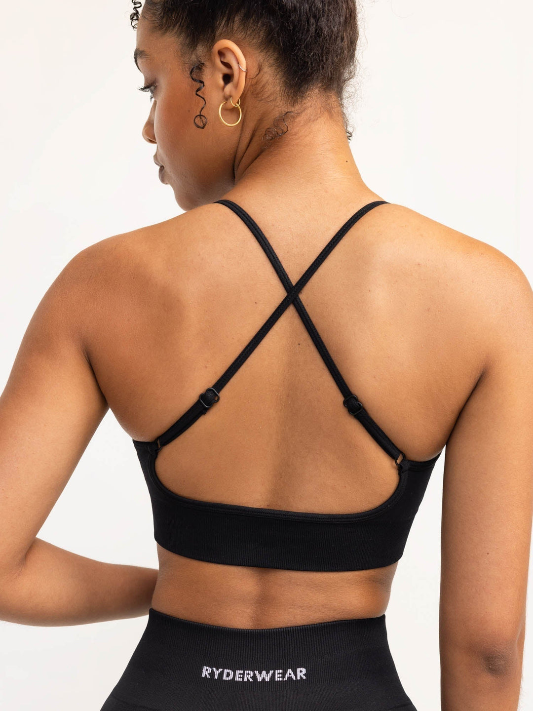 Lift 2.0 Seamless Sports Bra - Black Clothing Ryderwear 