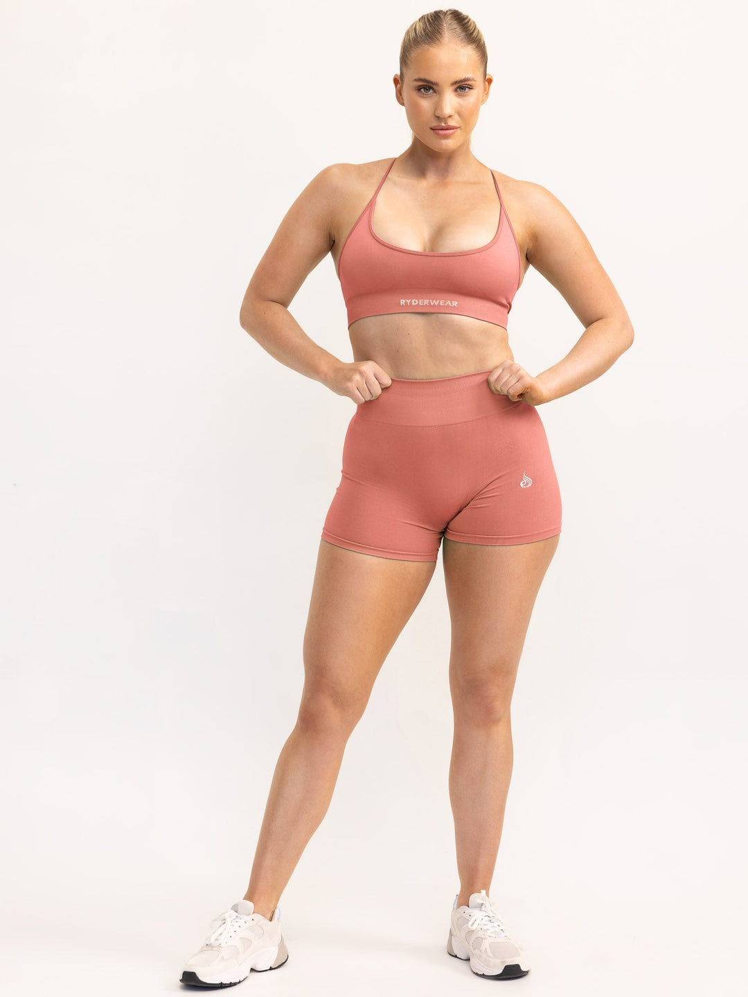 Lift 2.0 Seamless Sports Bra - Dusty Pink Clothing Ryderwear 