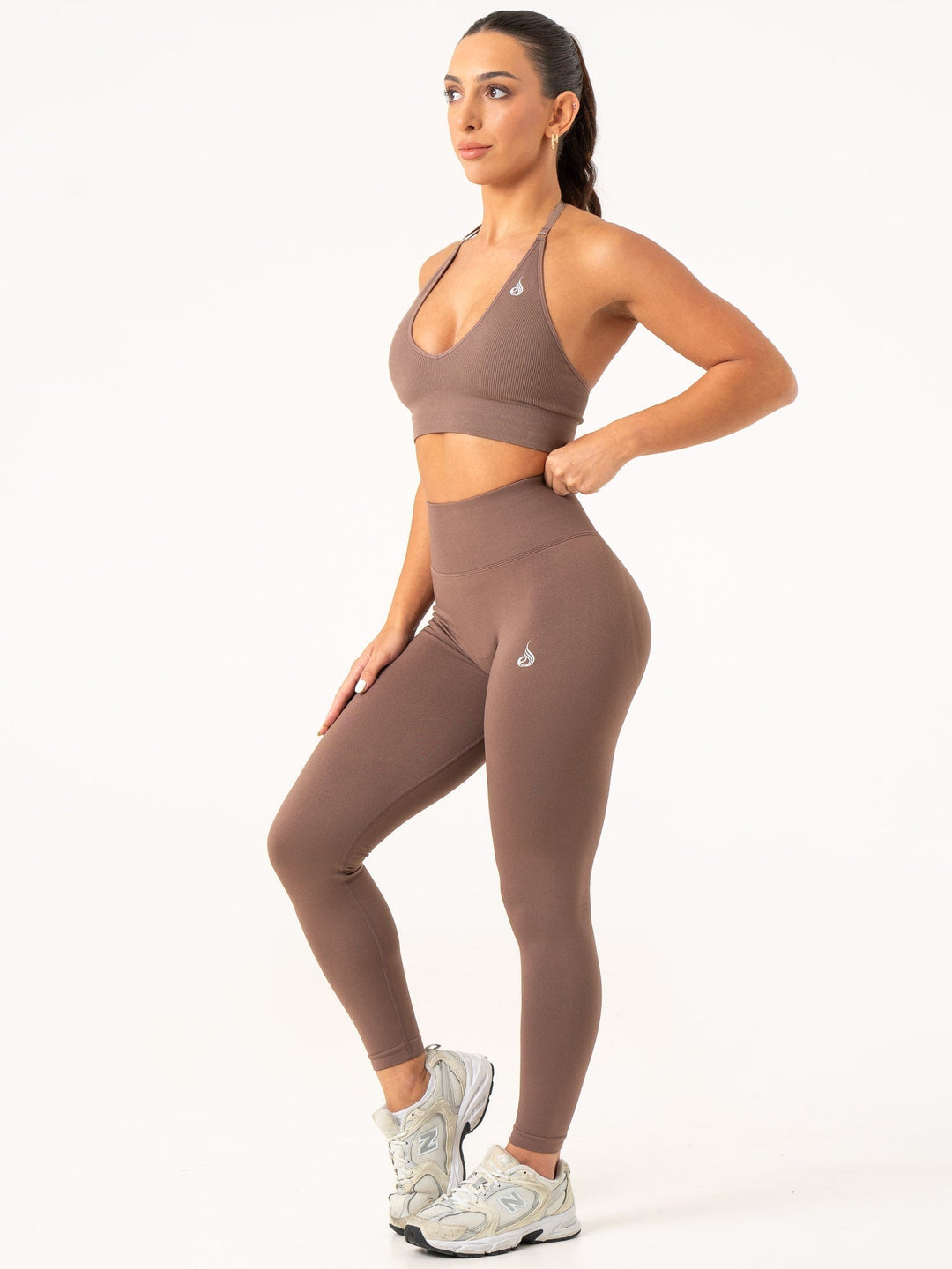 Lift BBL Scrunch Seamless Leggings - Espresso Clothing Ryderwear 