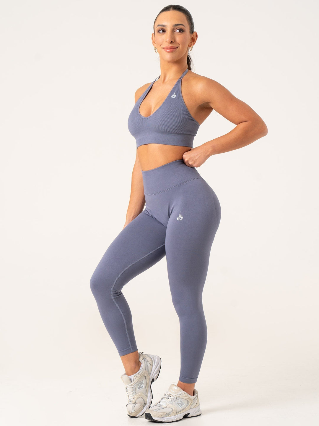 Lift BBL Scrunch Seamless Leggings - Slate Blue Clothing Ryderwear 