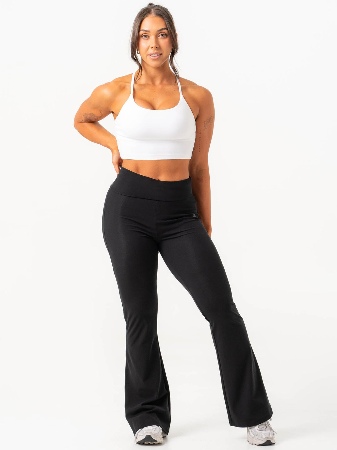 Lounge Jersey Flare Pants - Black Clothing Ryderwear 