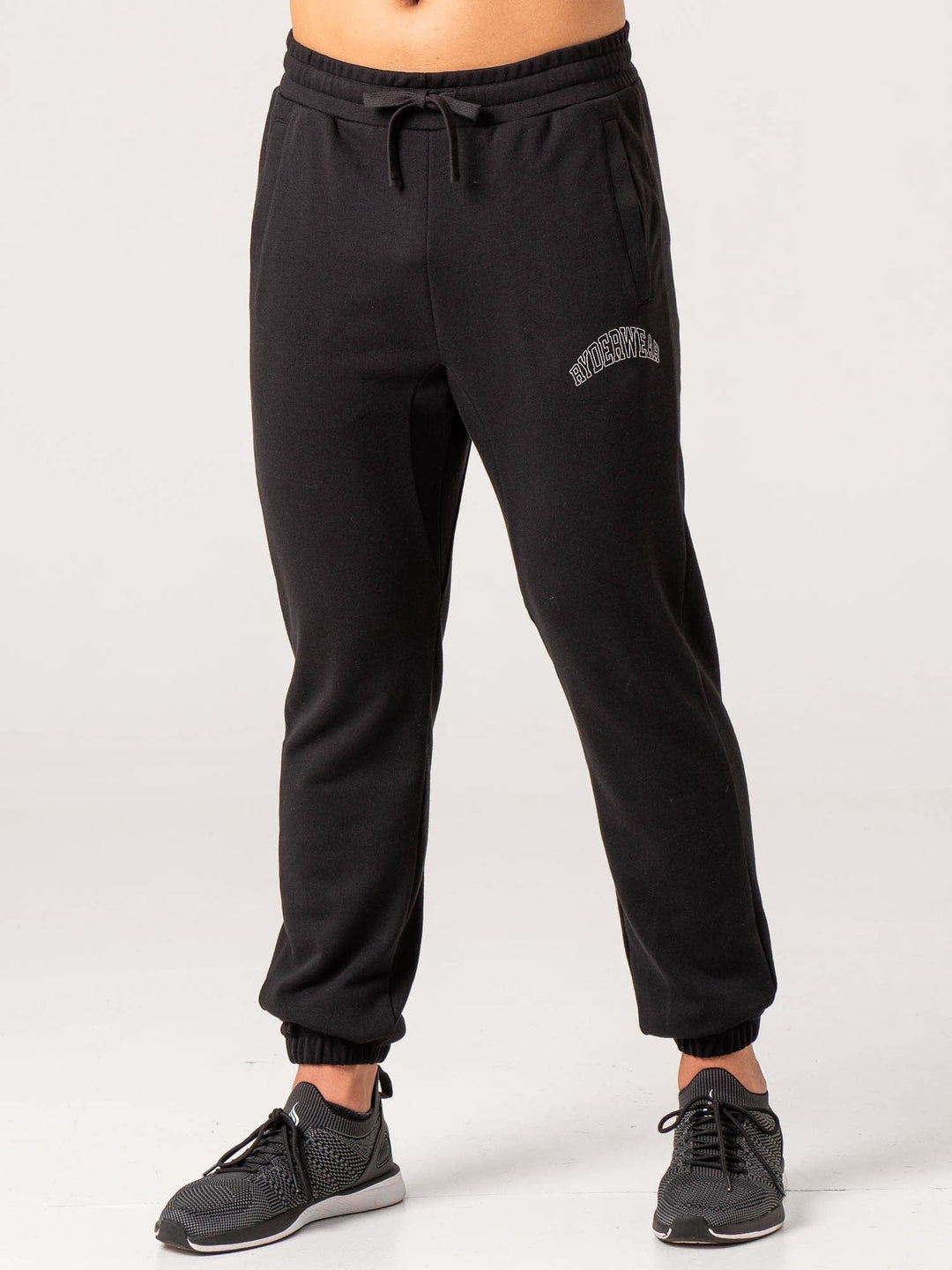 Men's Collegiate Track Pant - Black Clothing Ryderwear 