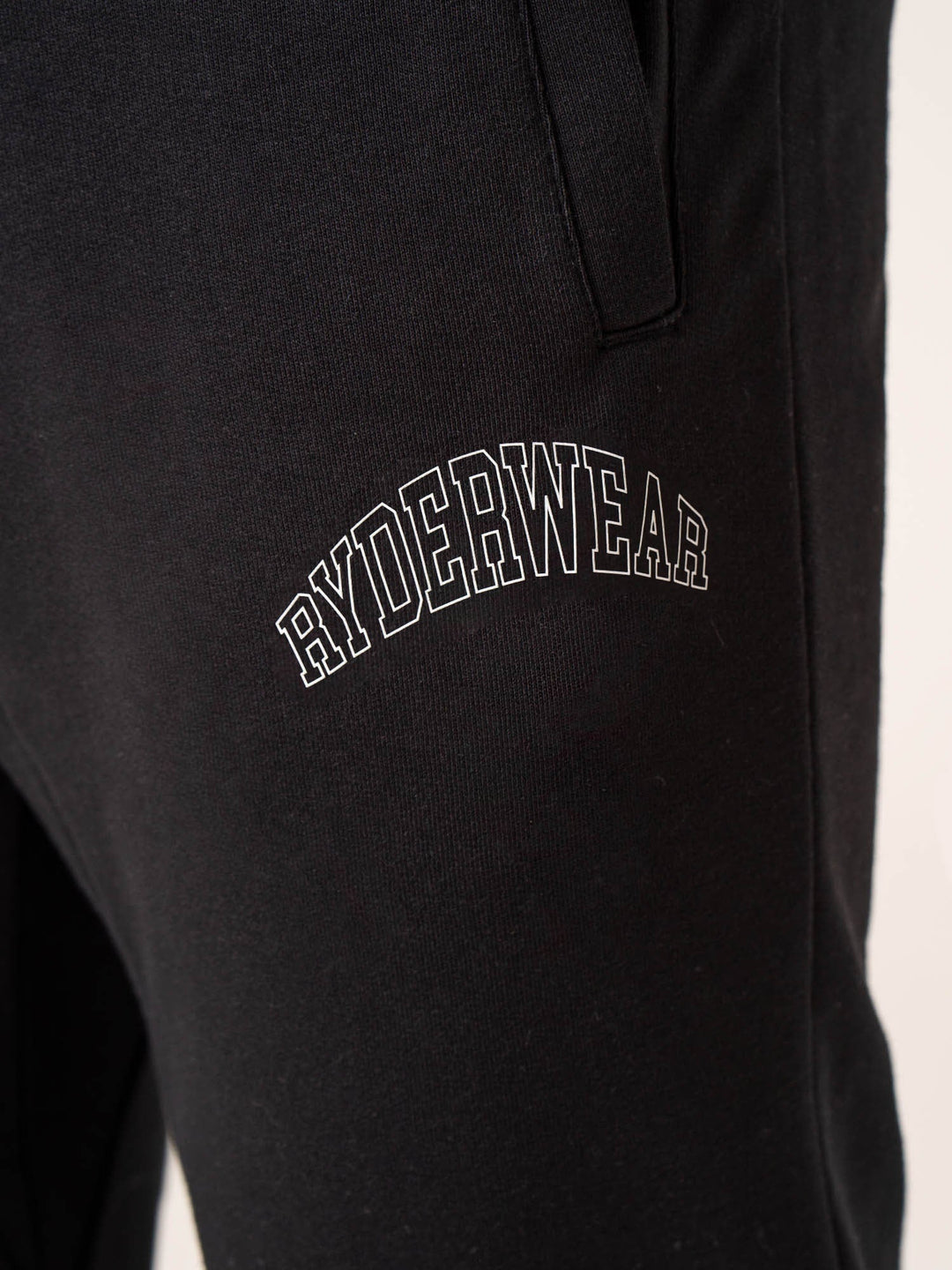 Men's Collegiate Track Pant - Black Clothing Ryderwear 