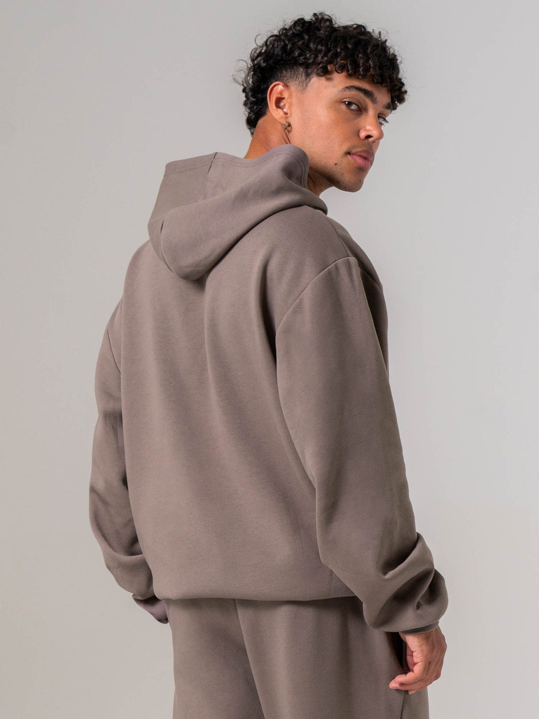 Mens Track Jacket - Deep Taupe Clothing Ryderwear 