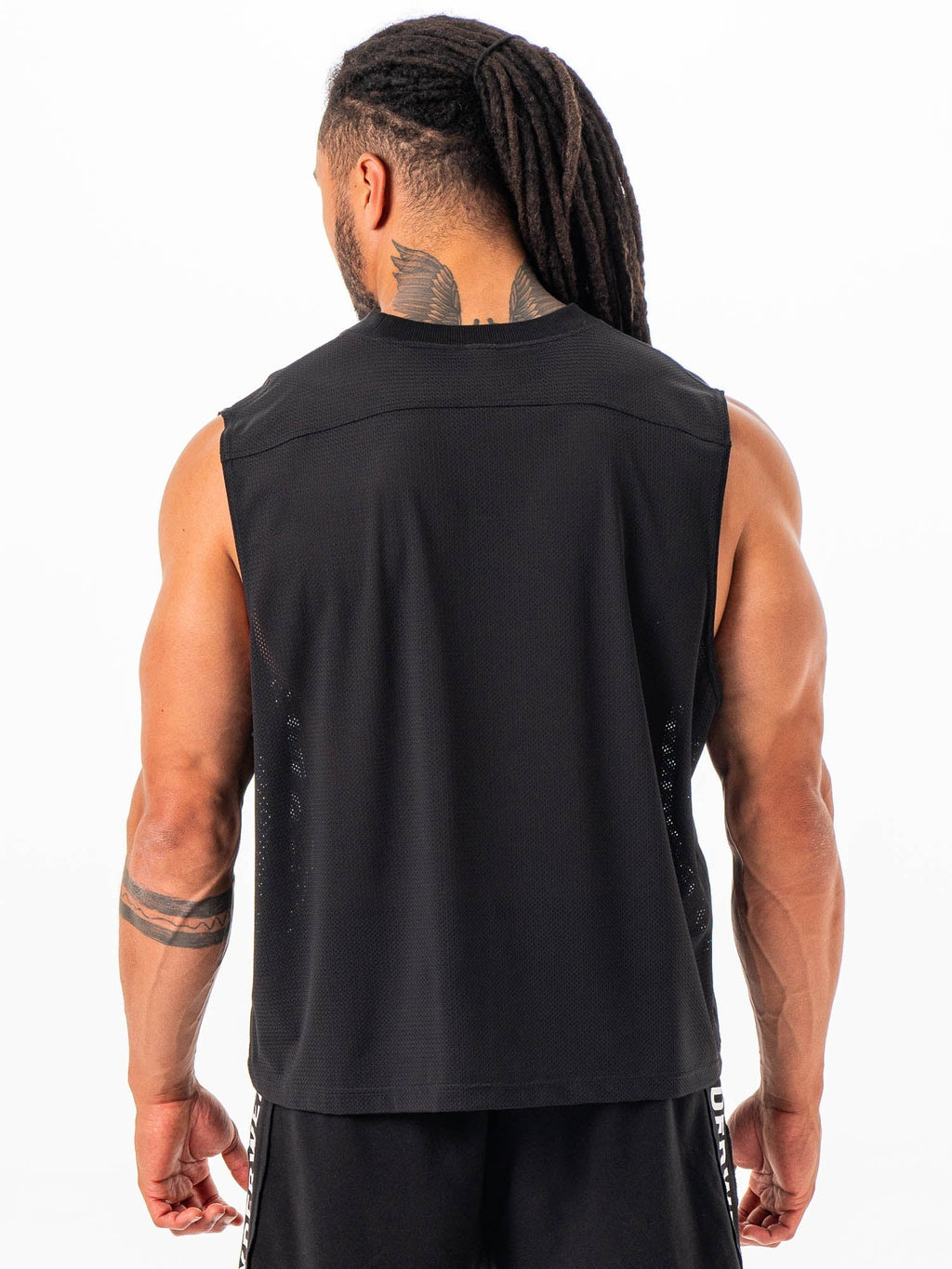 Mesh Flex Muscle Tank - Black - Ryderwear