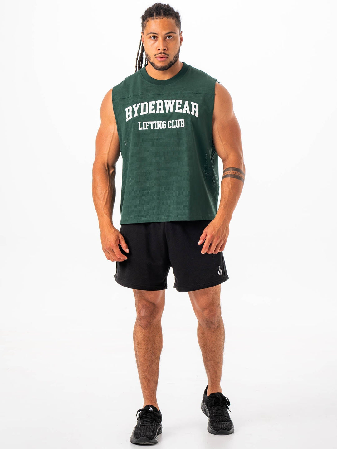 Mesh Flex Muscle Tank - Petrol Clothing Ryderwear 