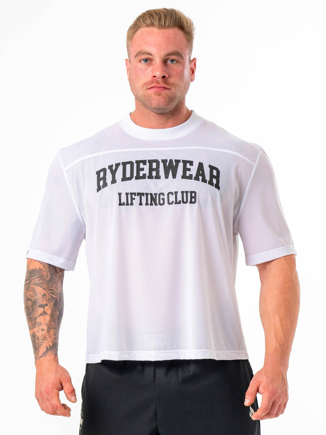 Mesh Flex T-Shirt - White Clothing Ryderwear 