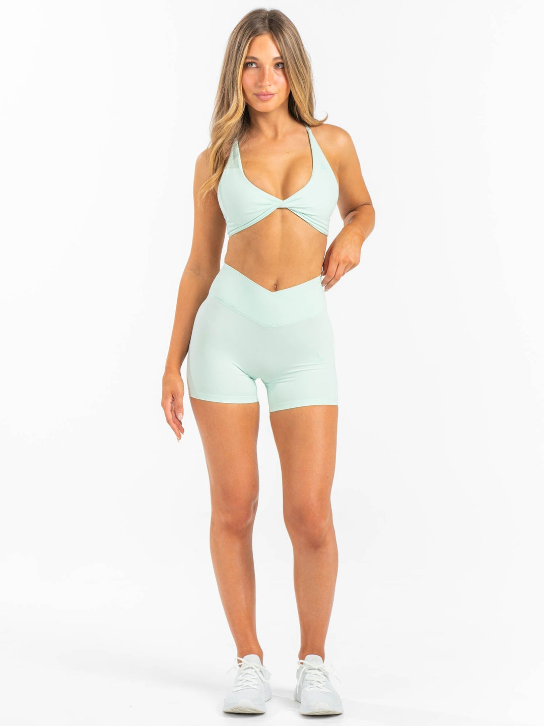 NKD Cross Waist Band Shorts - Cool Mint Clothing Ryderwear 