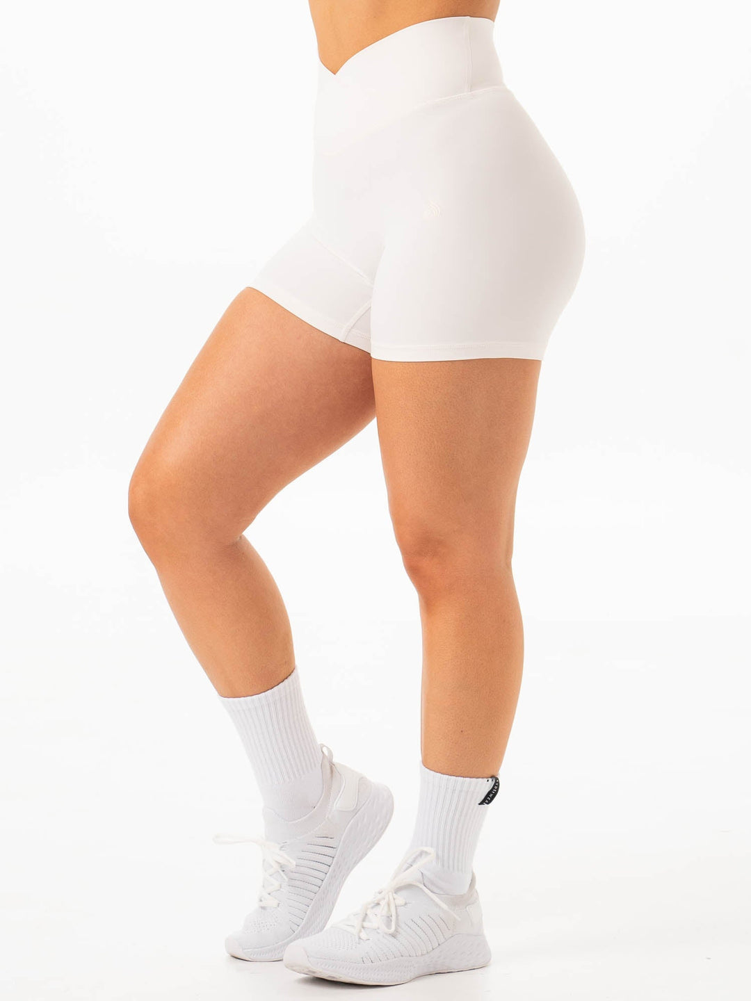 NKD Cross Waist Band Shorts - Vanilla Clothing Ryderwear 