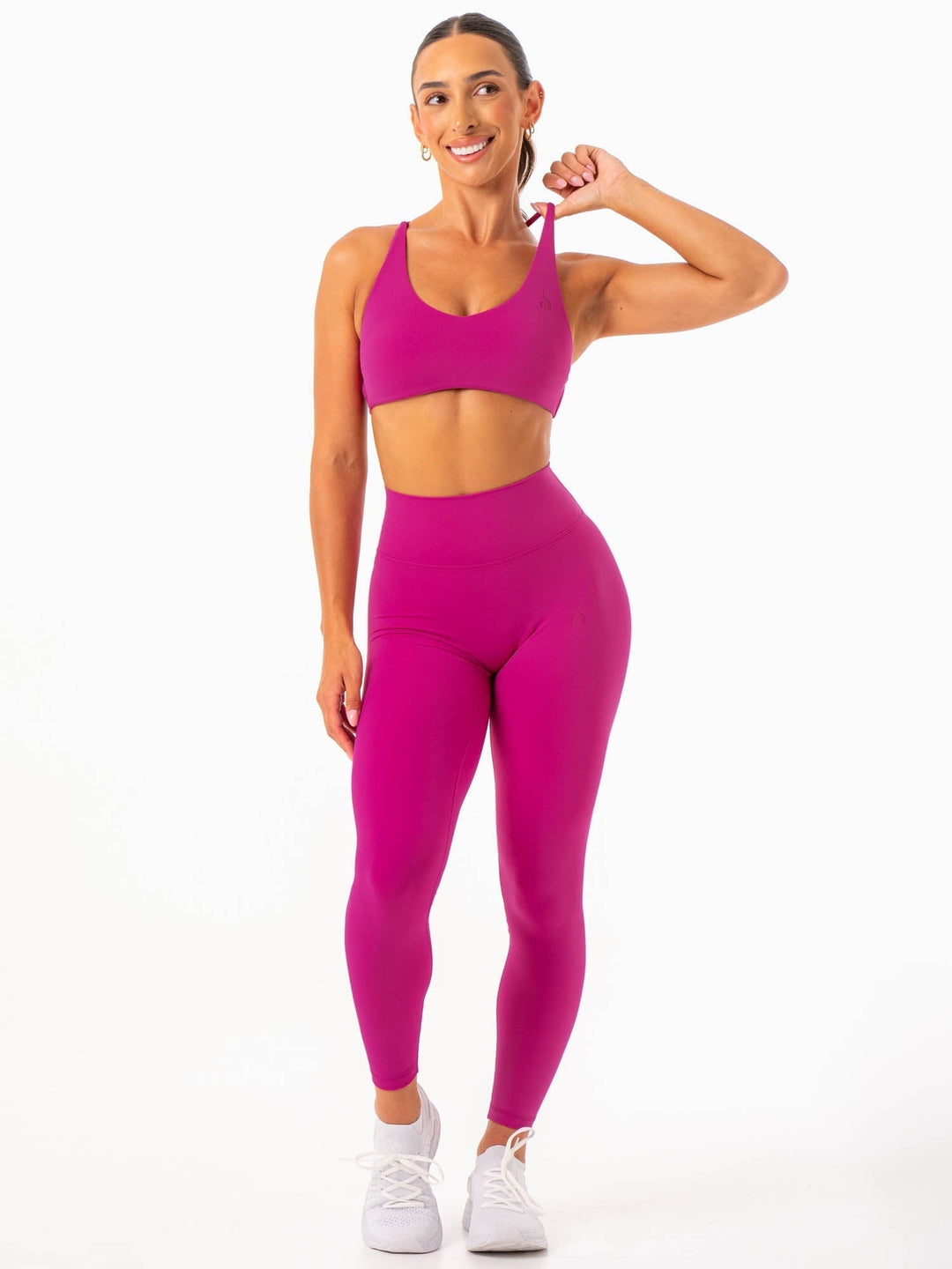 NKD Embody Sports Crop - Fuchsia Clothing Ryderwear 