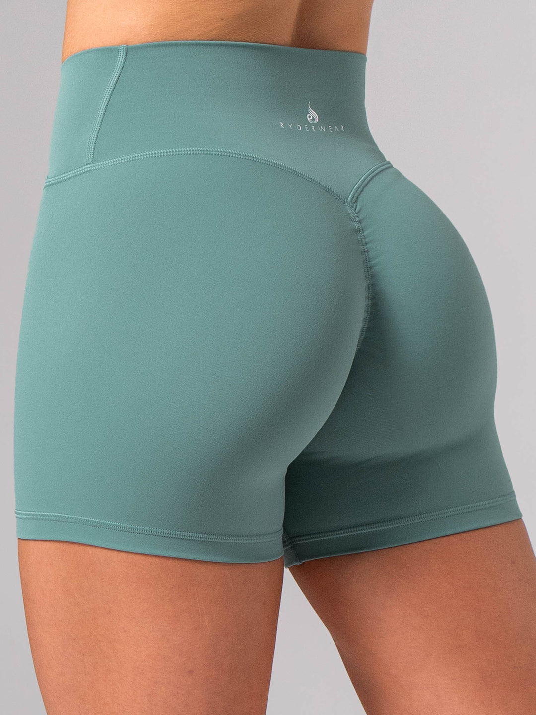 NKD Invisible Scrunch Crossover Shorts - Aquamarine Clothing Ryderwear 