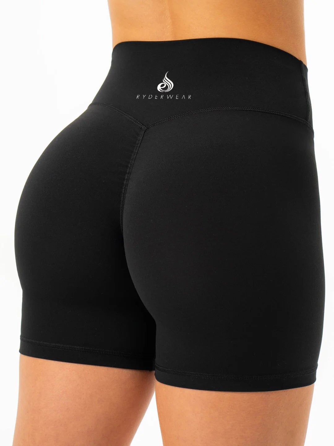 NKD Invisible Scrunch Shorts - Black Clothing Ryderwear 