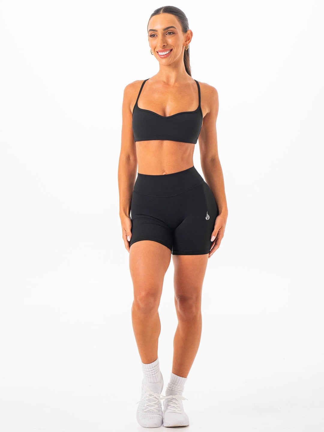 NKD Invisible Scrunch Shorts - Black Clothing Ryderwear 