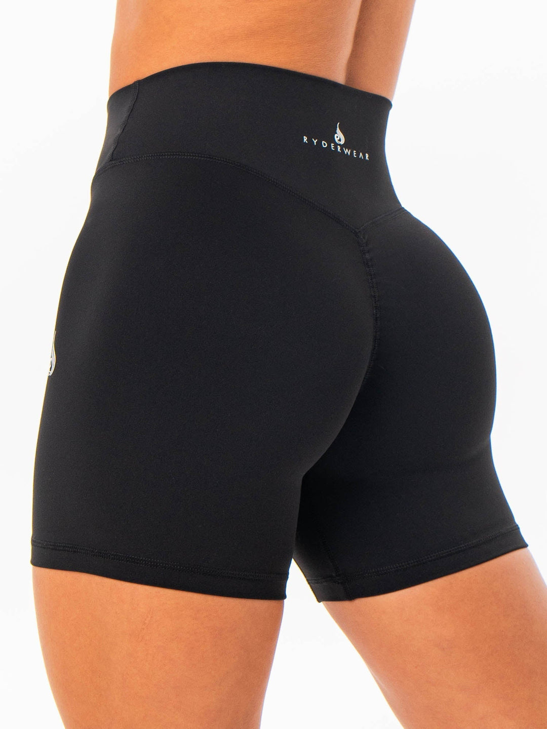 NKD Invisible Scrunch Shorts - Black Clothing Ryderwear 