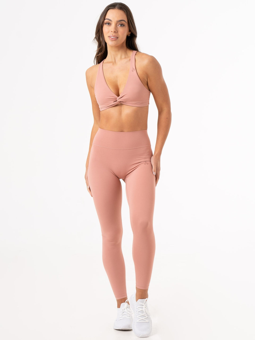 NKD Knot Sports Bra - Dusty Pink Clothing Ryderwear 