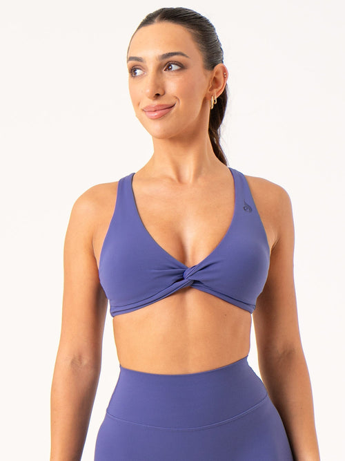 NKD Knot Sports Bra Indigo