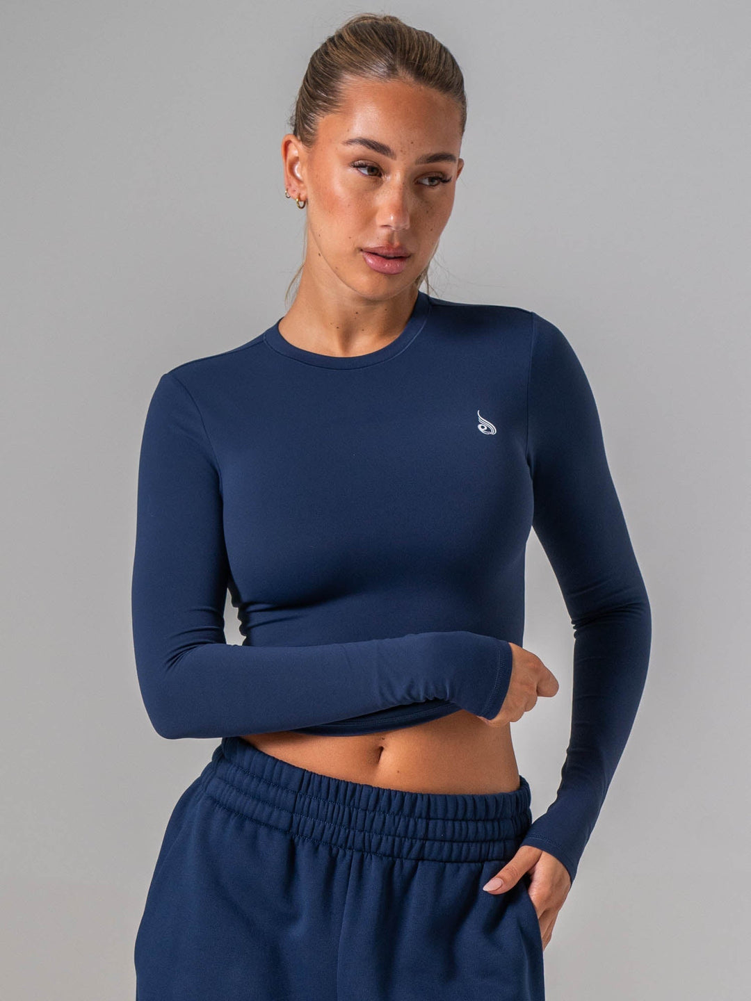 NKD Long Sleeve Top - Navy Clothing Ryderwear 
