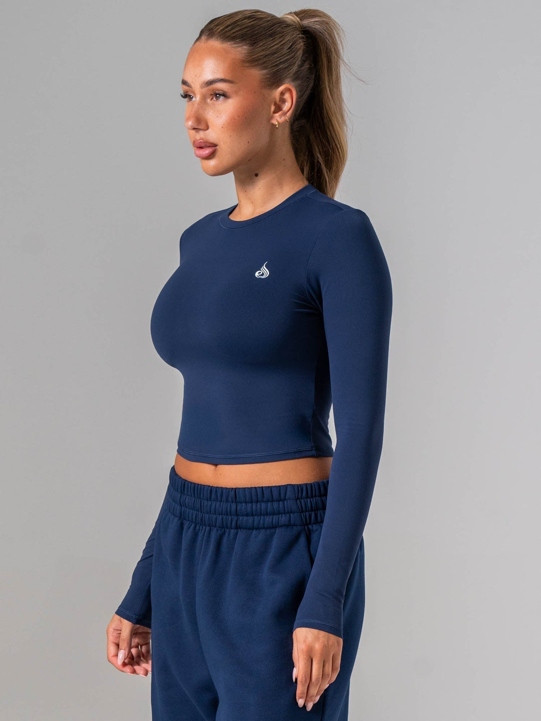 NKD Long Sleeve Top - Navy Clothing Ryderwear 