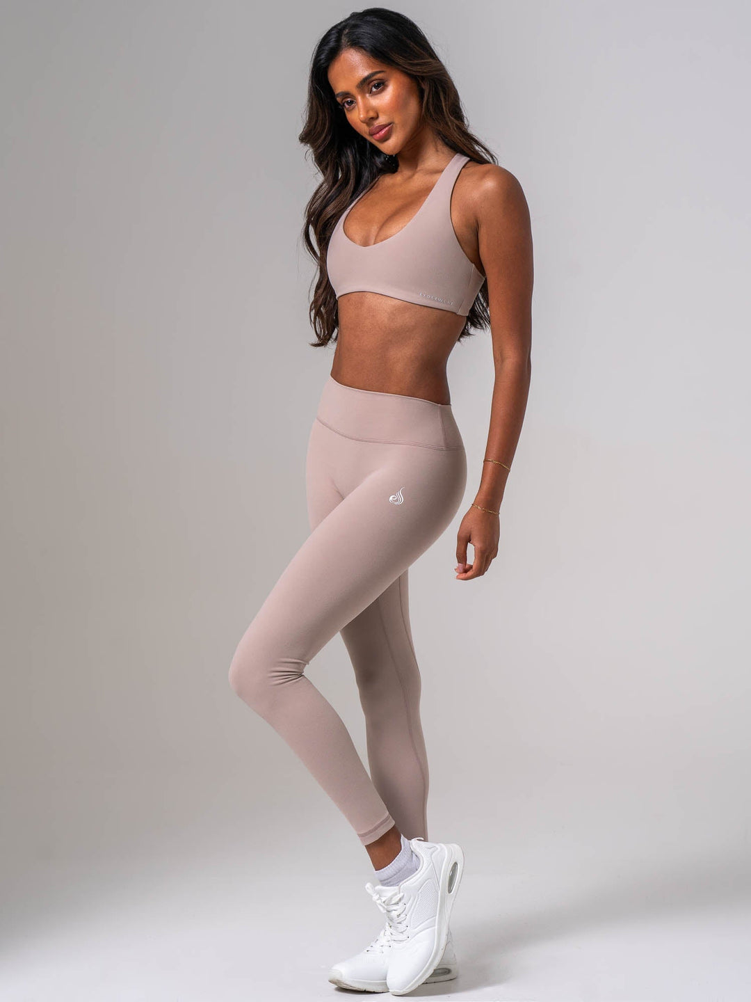 NKD Luxe V Neck Bra - Almond Clothing Ryderwear 