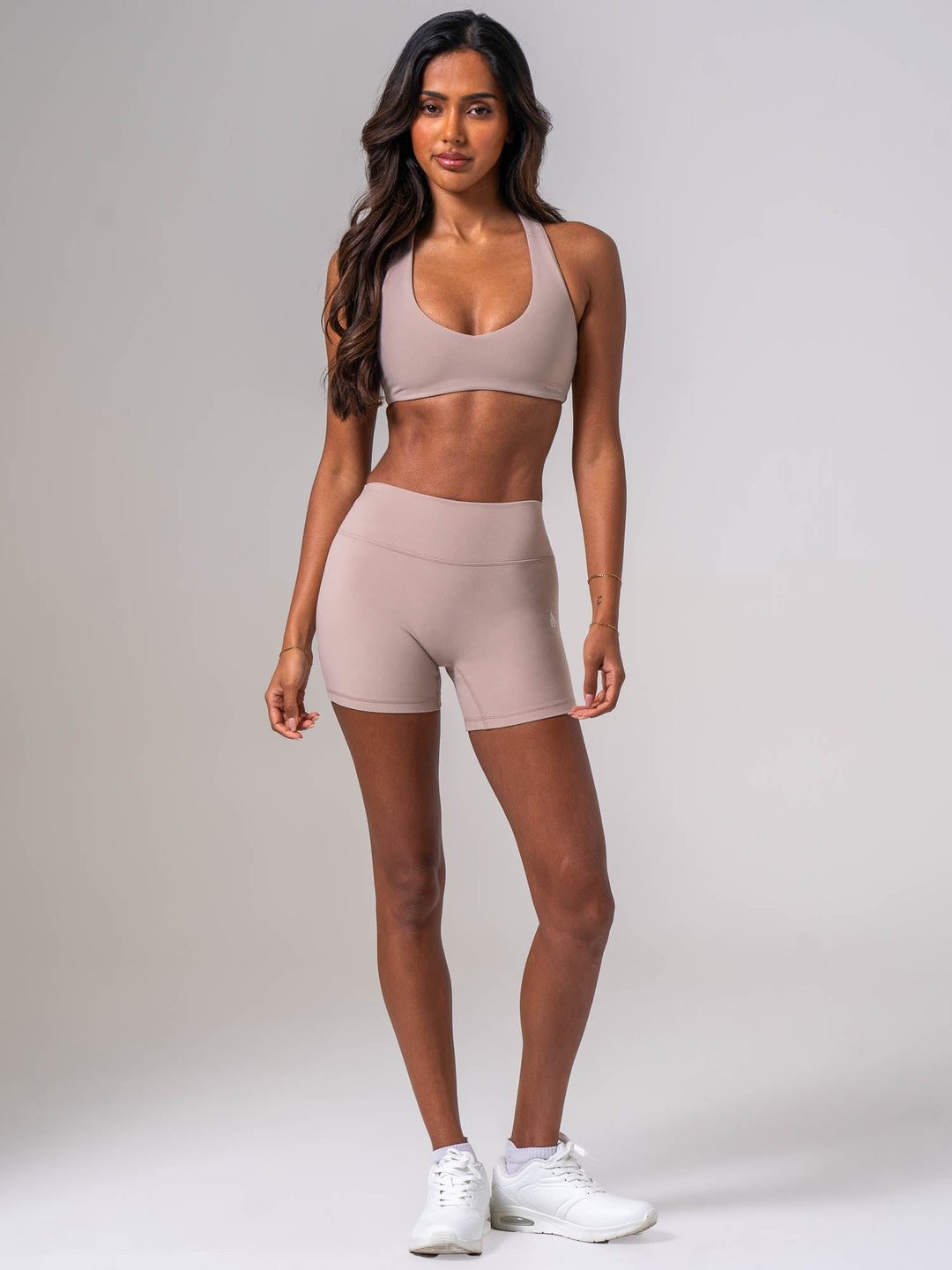 NKD Luxe V Neck Bra - Almond Clothing Ryderwear 