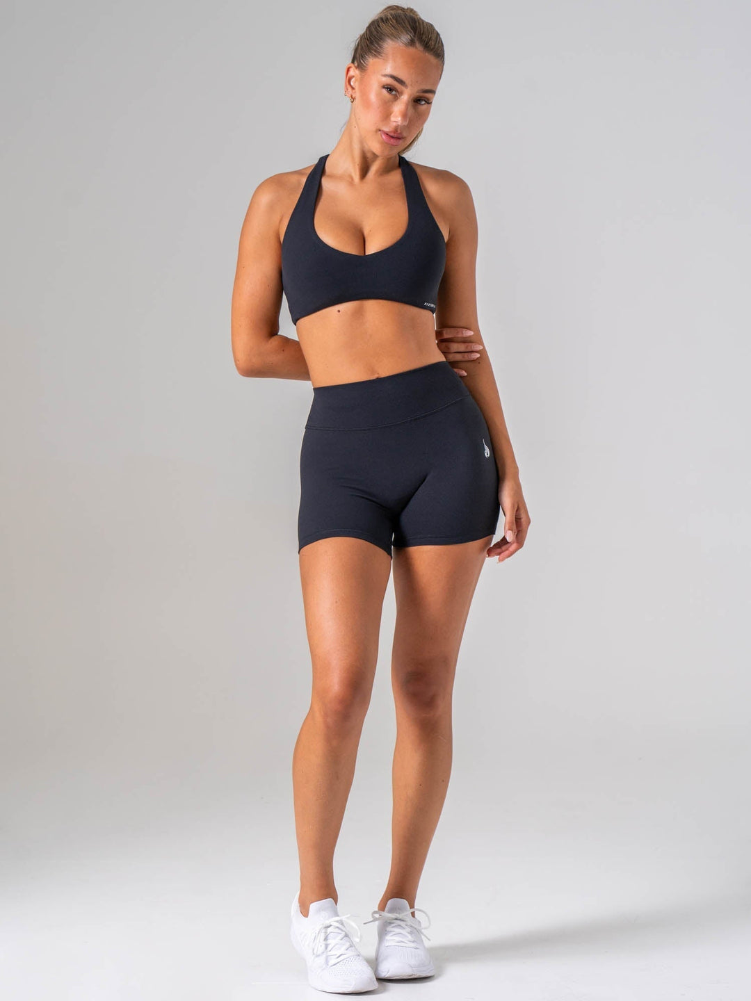 NKD Luxe V Neck Bra - Black Clothing Ryderwear 