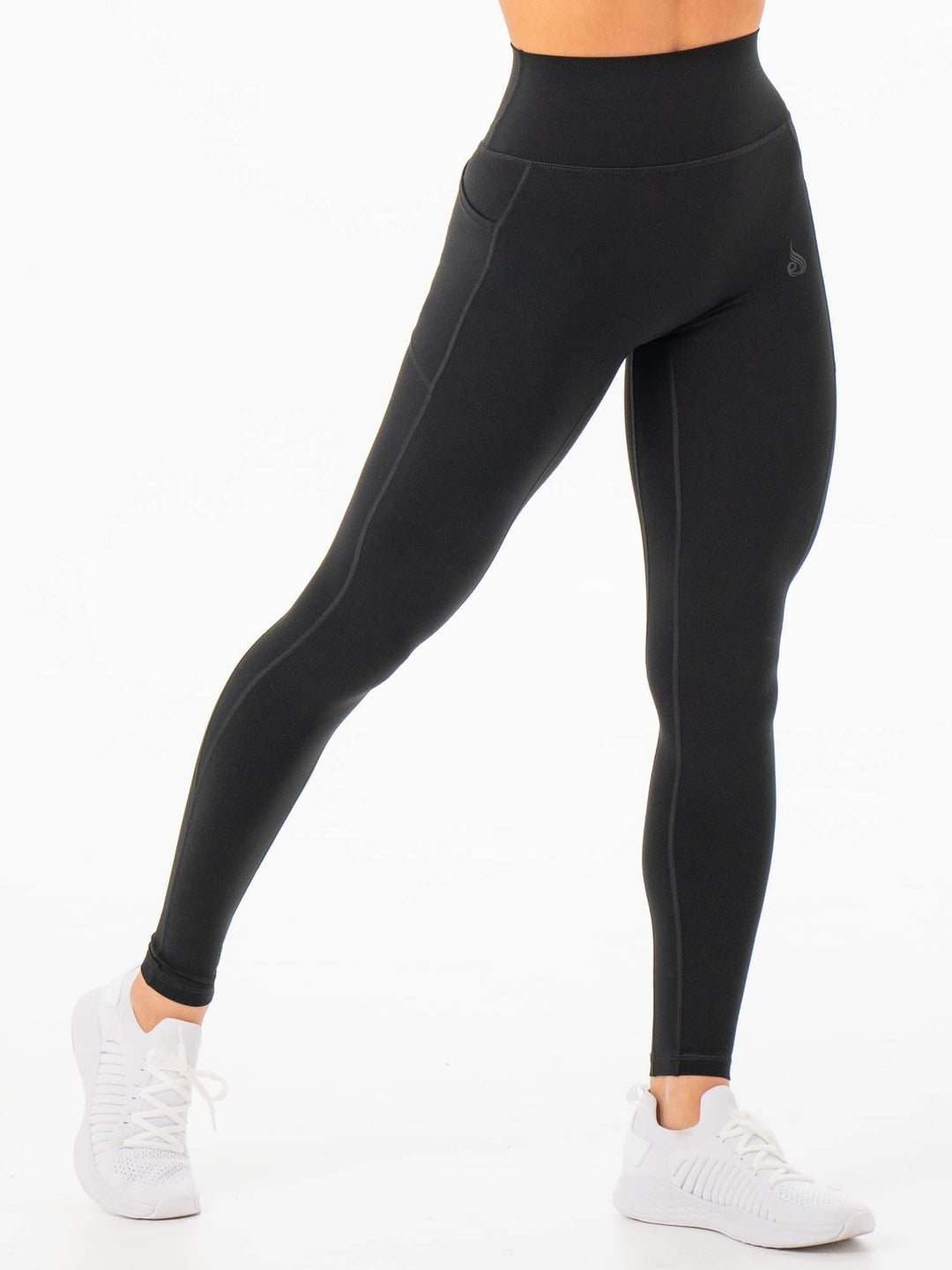NKD Pocket Leggings - Black Clothing Ryderwear 
