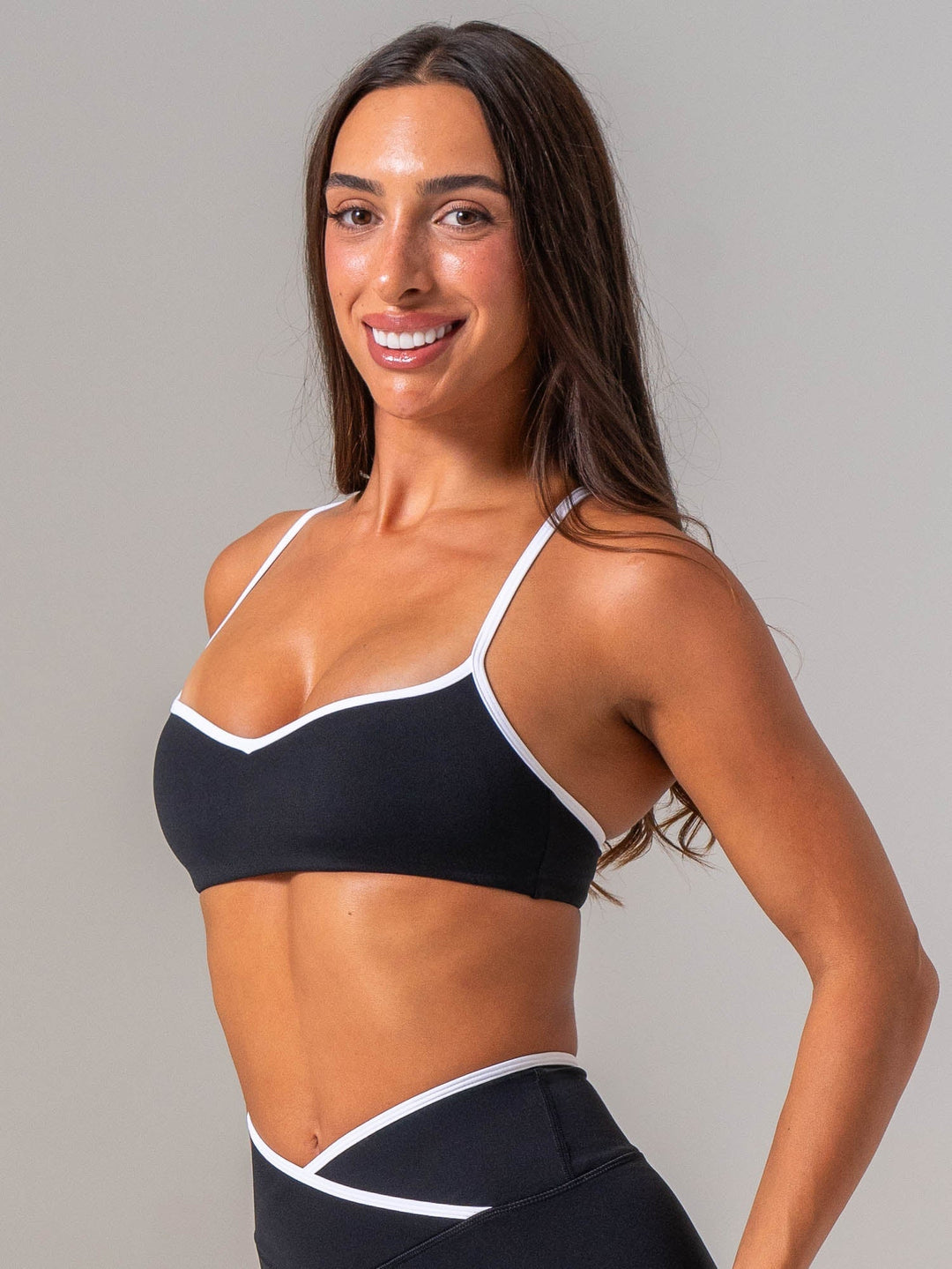 NKD Sweetheart Contrast Bra - Black/white Clothing Ryderwear 