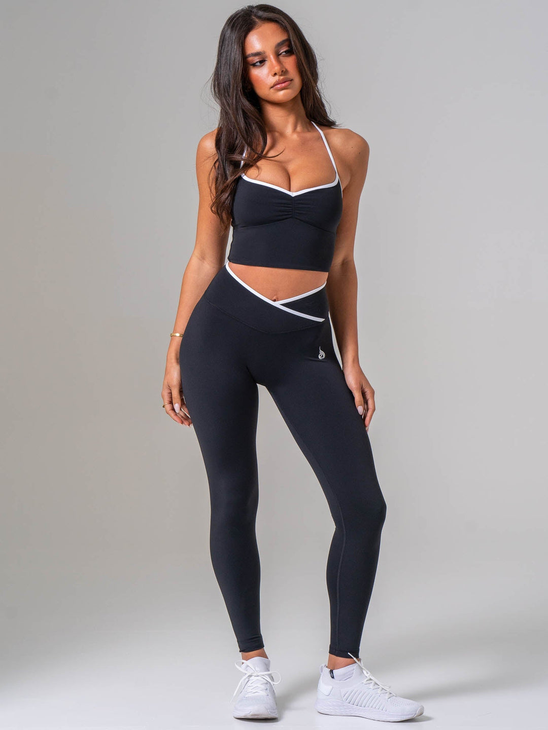 NKD Sweetheart Contrast Tank - Black/white Clothing Ryderwear 