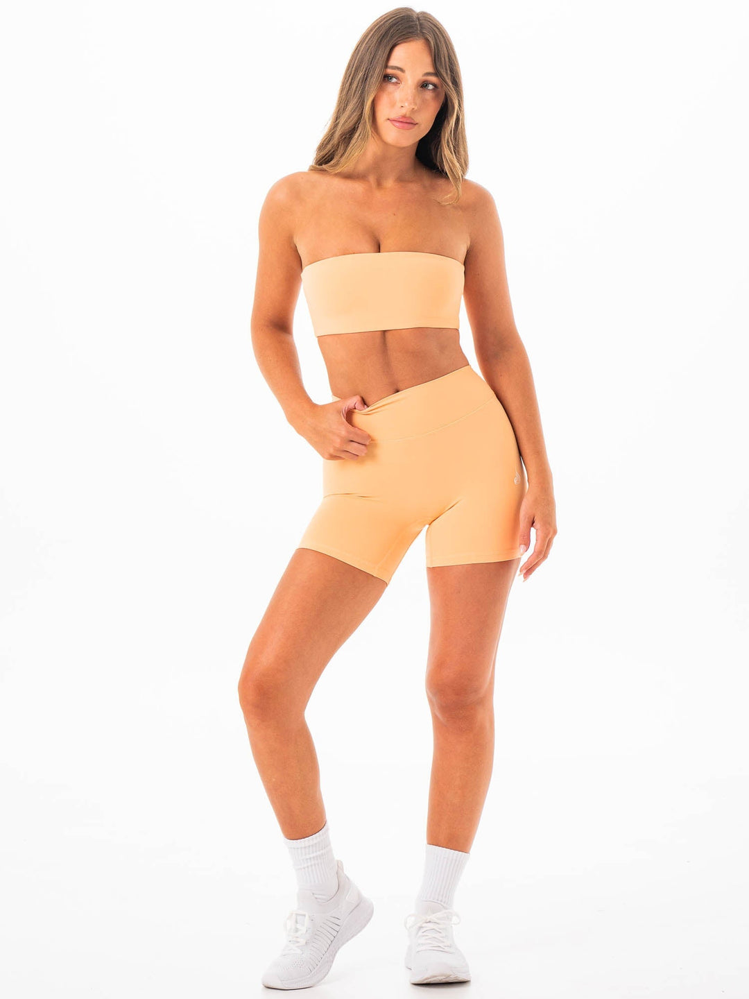 NKD Twist Bandeau - Peach Clothing Ryderwear 
