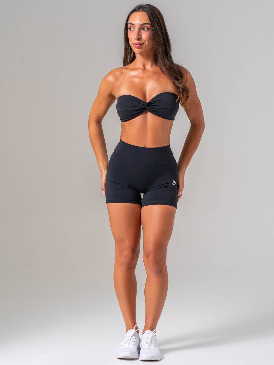 NKD Twist Front Bandeau - Black Clothing Ryderwear 