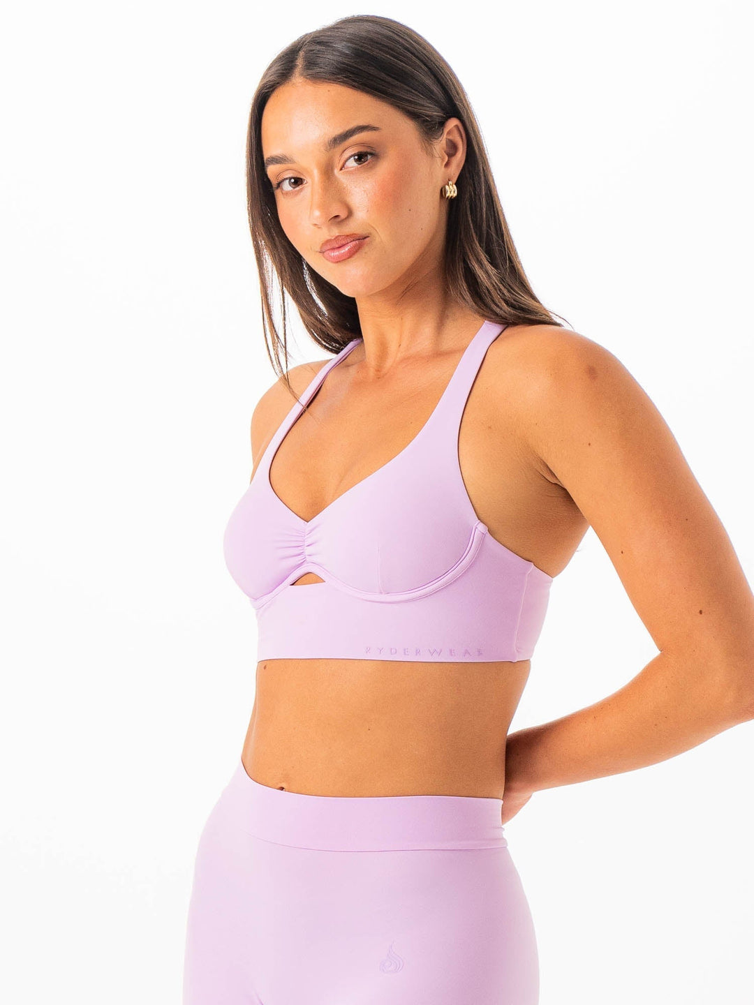 NKD Underwire Bra - Lilac Clothing Ryderwear 