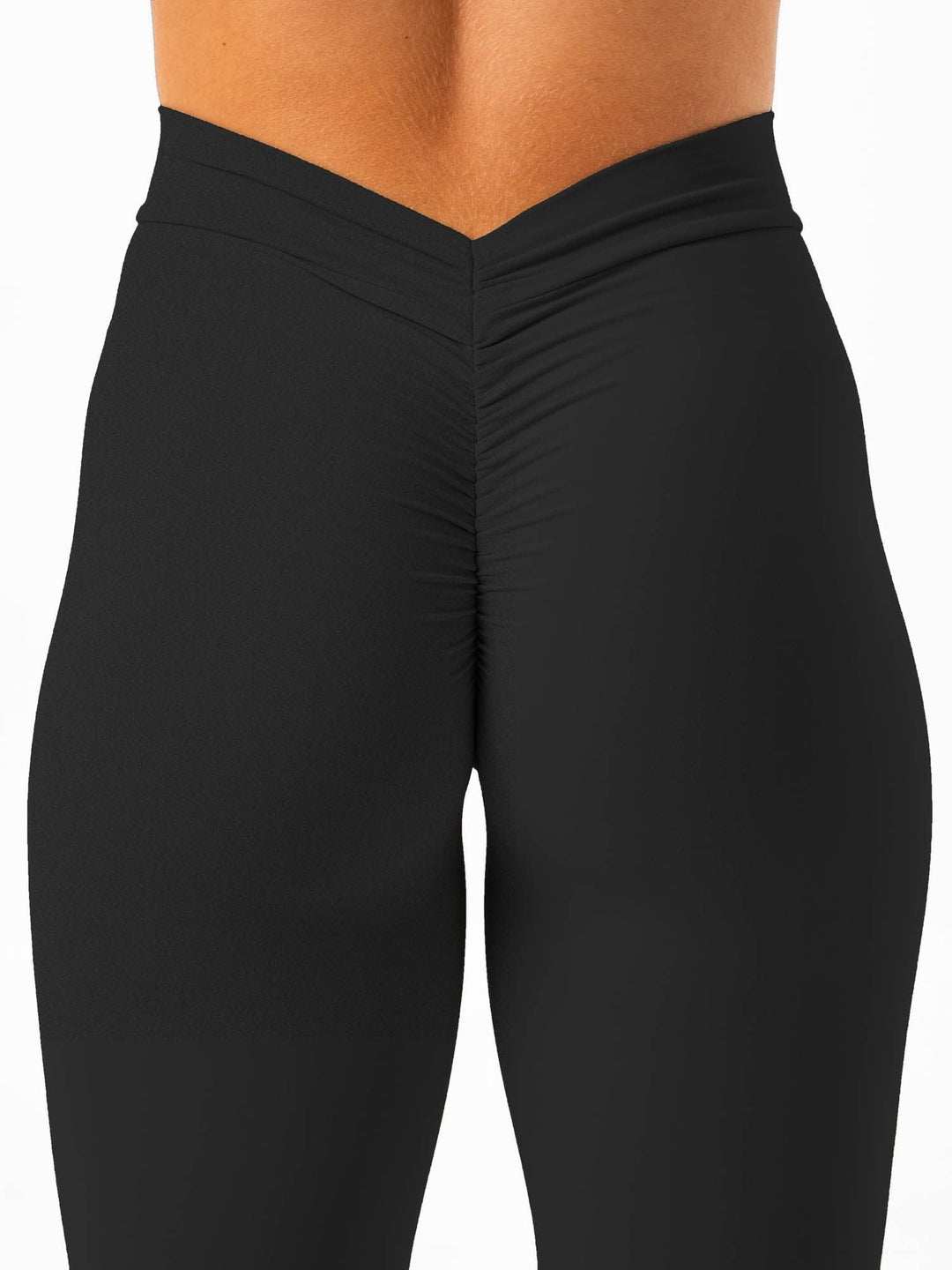 NKD V Scrunch Legging - Faded Black Clothing Ryderwear 