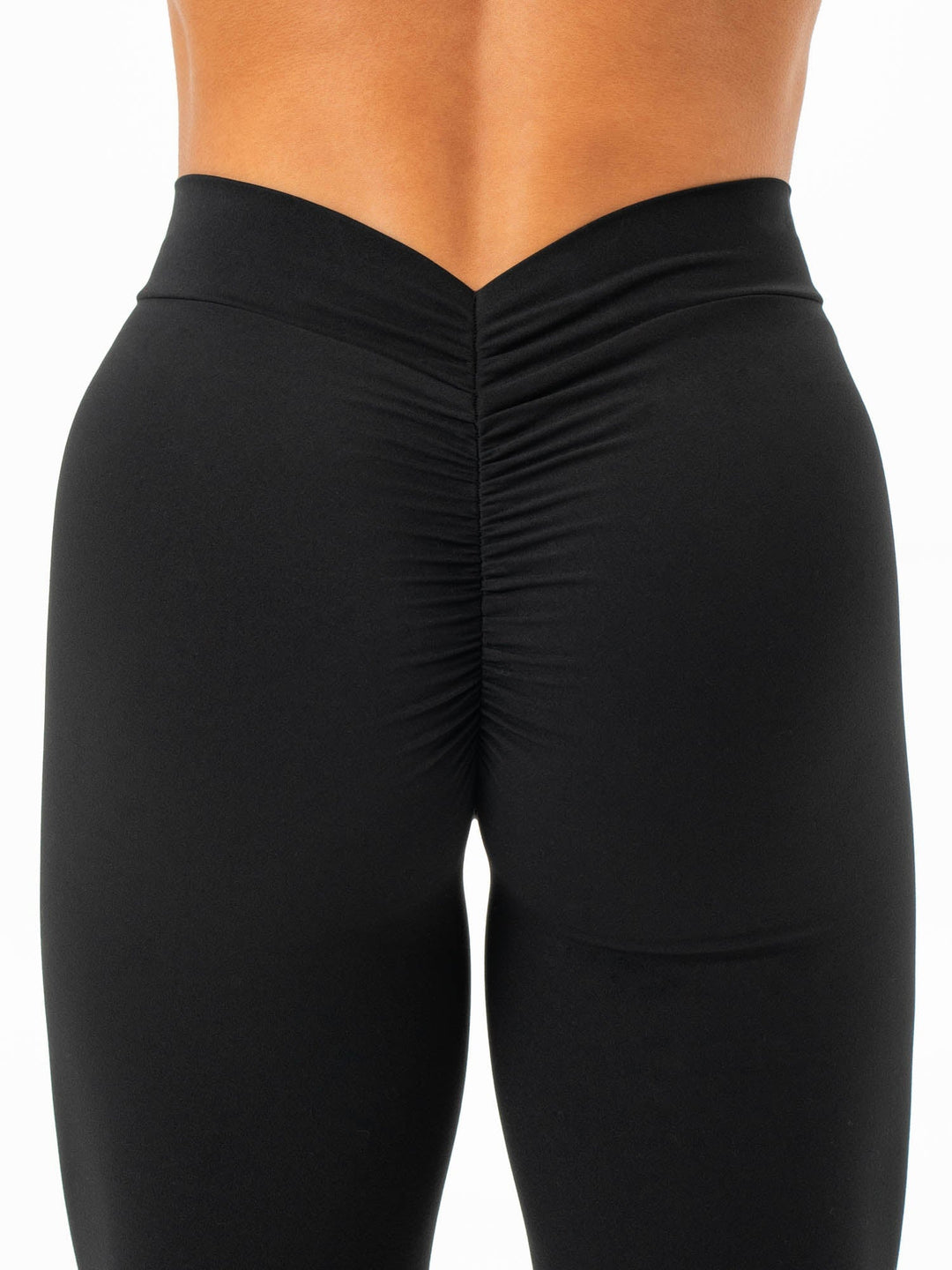 NKD V Scrunch Leggings - Black Clothing Ryderwear 