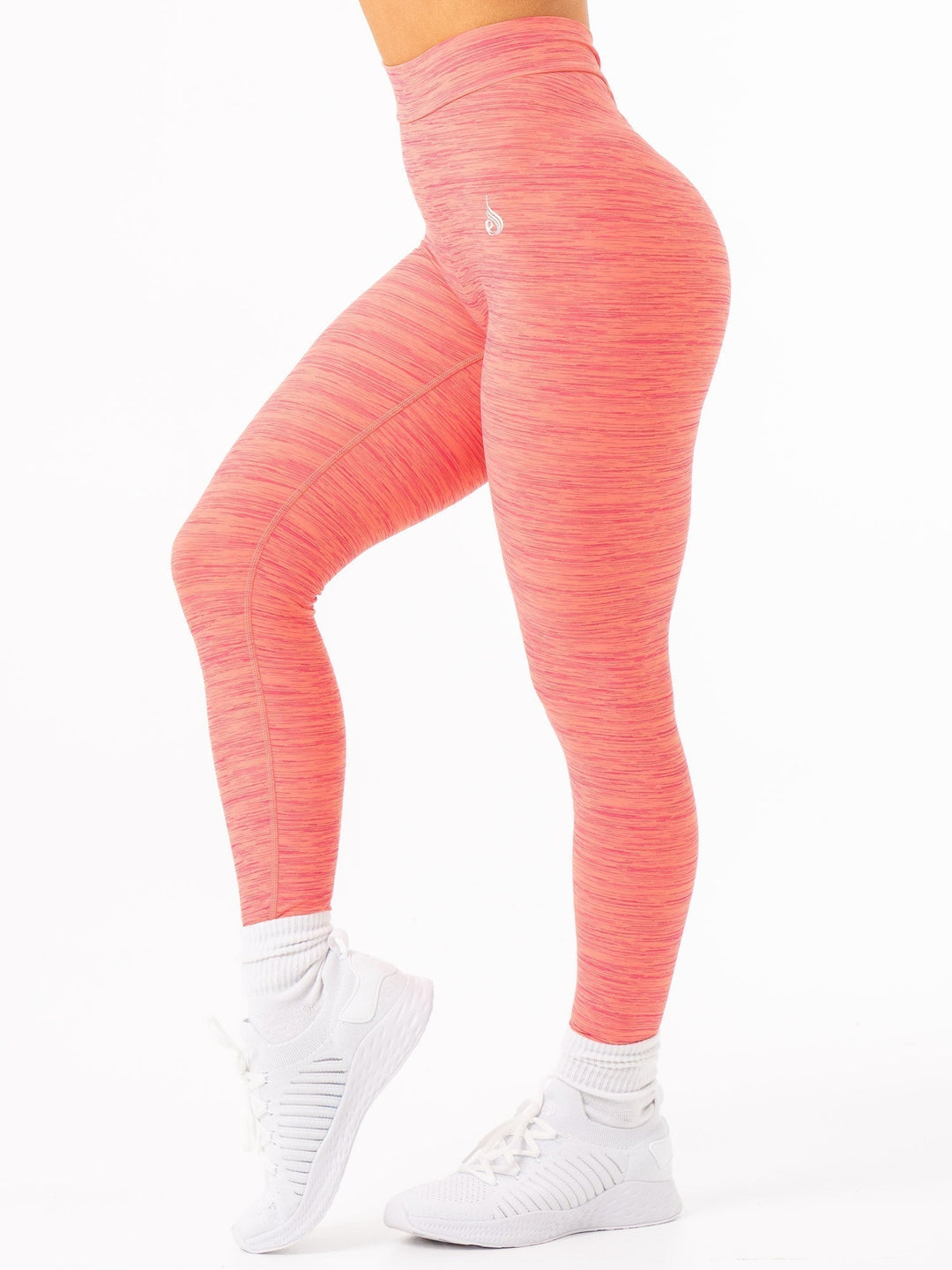 NKD V Scrunch Leggings - Coral Marl Clothing Ryderwear 