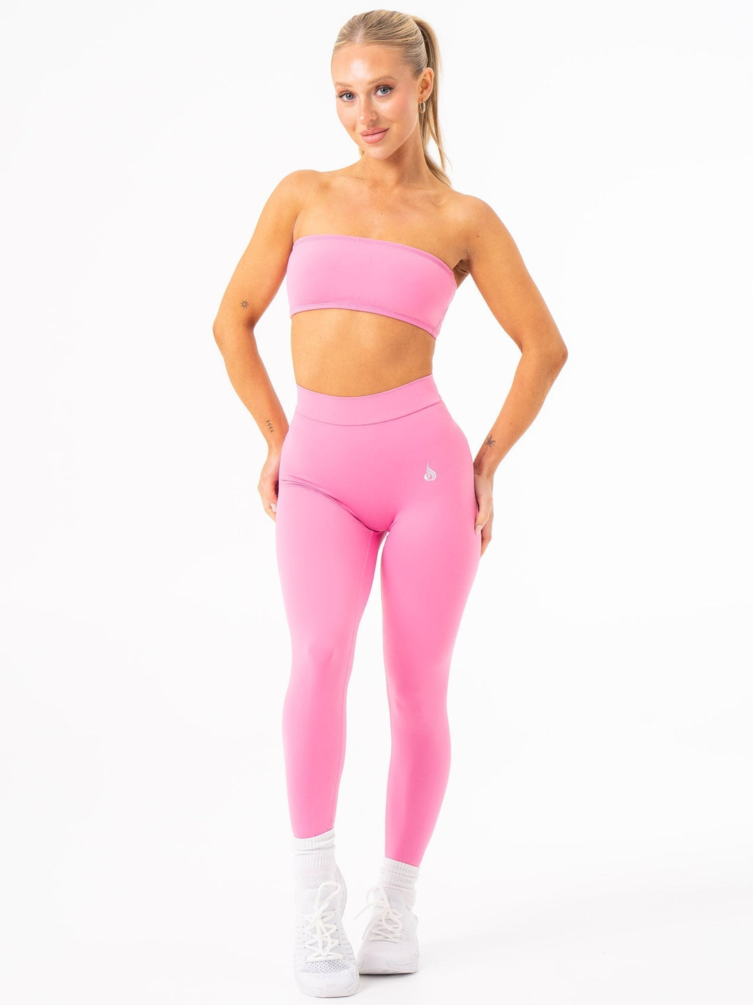 NKD V Scrunch Leggings - Pink Clothing Ryderwear 