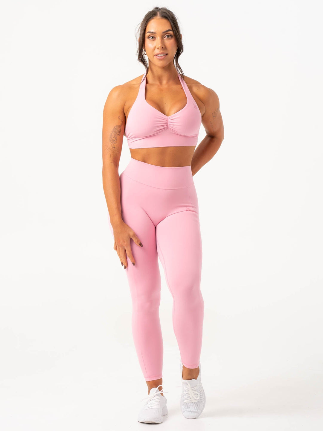 NKD V Scrunch Pocket Leggings - Pink Sugar Clothing Ryderwear 